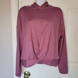Gap Brushed Tech Jersey Pullover Cropped Hoodie. M